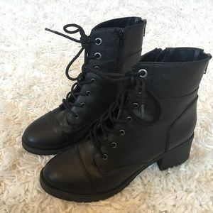 Womens Black Combat Boots